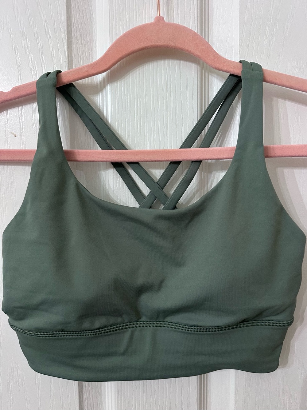Lululemon Energy Longline Bra *Medium Support B-D Cup - Green Size 6